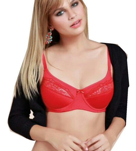 Fiorina Soutien 504 - Lycra Bra with Foam Padding and Lace 6