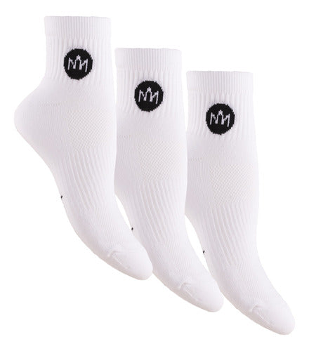 One Feet Maxi Soquete Sport Socks Cotton No Towel X3 0