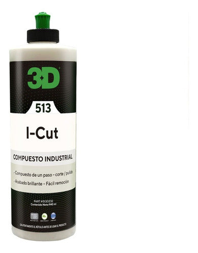 3D I-Cut Polishing Compound Single Step 1L RMR Car 0