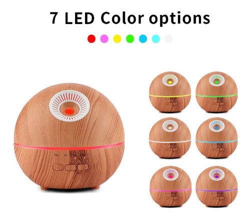 Eco Think Aromatherapy Diffuser Wooden Sphere - La Aldea 1