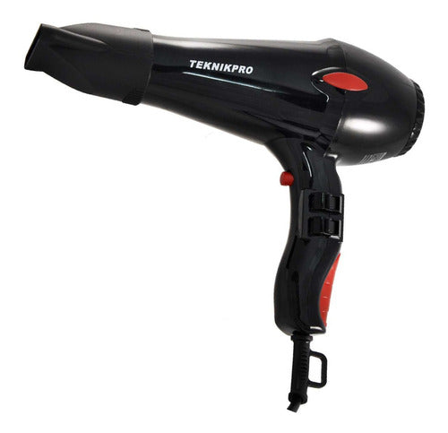 Teknikpro Turbo Plus Elite Hair Dryer 2800 Black 3C 0