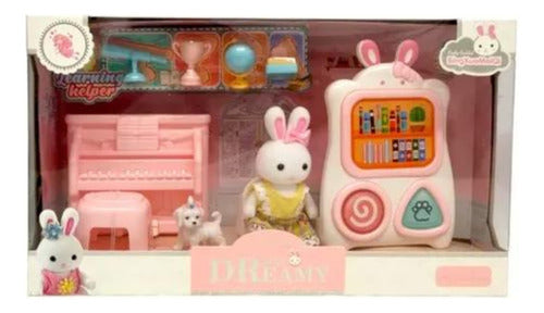 Playset Conejos Bay Dreamy Clases Piano Con Accesorios Ub 0