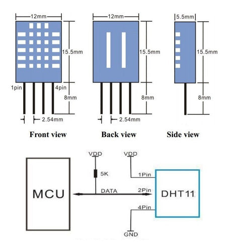 Nubbeo Sensor Humidity and Temperature DHT11 2