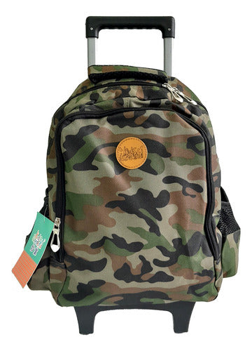 Compranet Camouflaged Backpack with Trolley 15 inches - 12897 0