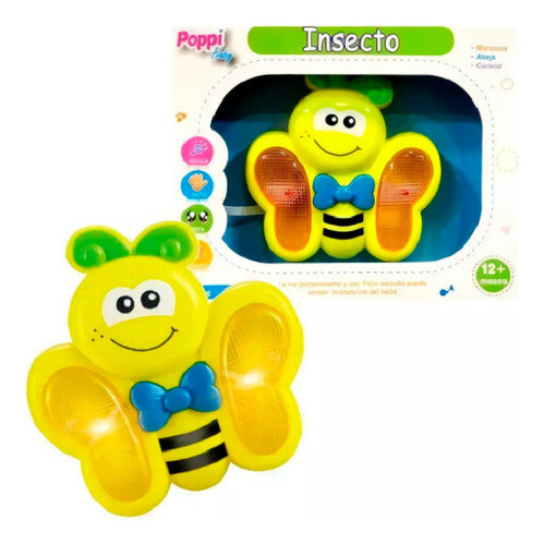 Poppi Mariposa Insecto Didactico Juguete Con Luces Y Sonido Bebé 1