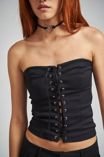 Corset Eyelet De Mujer 47 Street 2