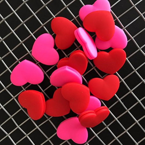 Vorcool 6-Piece Heart-Shaped Tennis Racquet Vibration Dampeners Set 4
