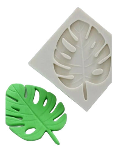 AIUARTESANAS Silicone Palm Leaf Mold Fondant Porcelain 7x4.5cm 0