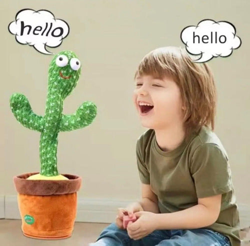 Dancing Singing Cactus Toy with Voice Repeat and Lights - TikTok 4