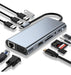 Usb C Hub, Adaptador Usb C 11 En 1 Con 4k Hdmi, Vga, Tipo C 0