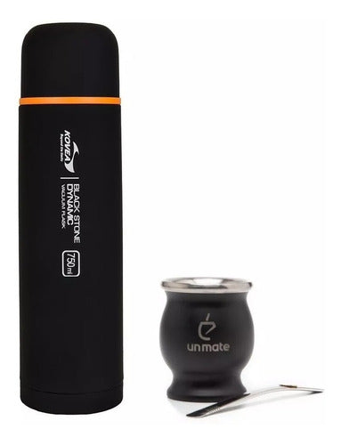 Un Mate Thermal Stainless Steel + Kovea 1 L Stainless Steel Thermos - Un Mate Acero Térmico +  Termo Acero Inoxidable Kovea 1 L