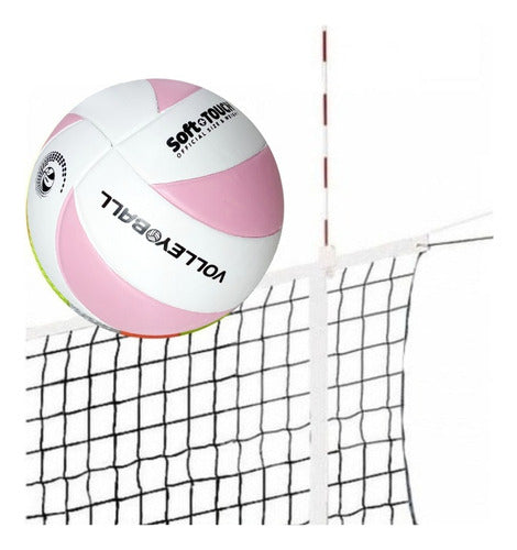 CALUMA Volleyball Set with Ball, Antenna Poles, and 3m Net 7