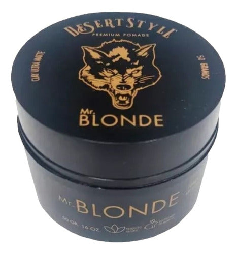 Kit Mr Blonde Ideal Peinado Barba Pelo Cera Pomada Polvo 2