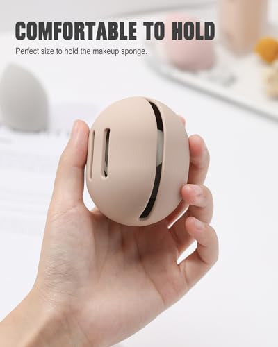 Feryes Makeup Sponge Blender Case - Black and Khaki 2