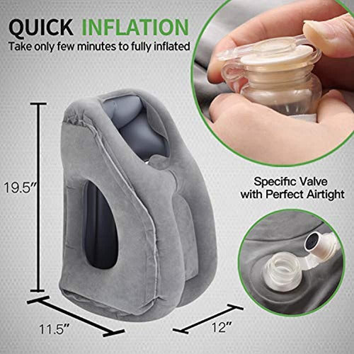 Betus Dreamer Comfort Cojín Inflable De Viaje Para Avión - D 2