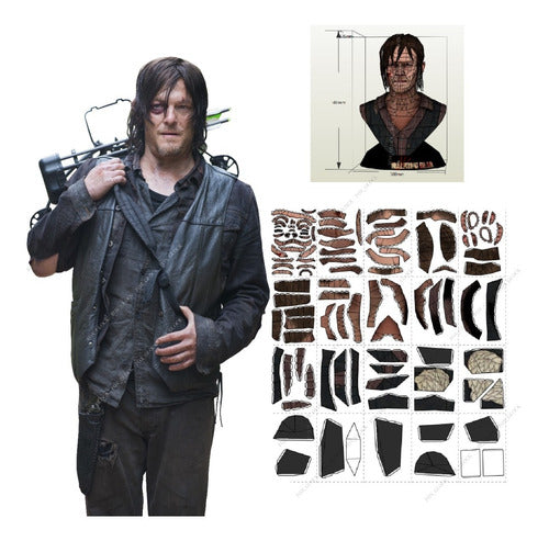 Busto Daryl Papercraft 0