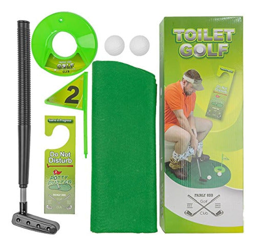 Potty Putter Tiempo Del Inodoro Juego De Golf 2