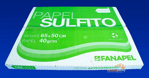 Fanapel Papel Sulfito En Hojas Papel Tienda Blanco 50 X 65 Cm 0