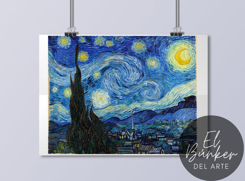 Bunkerdelarte Laminated Starry Night, Van Gogh, 40x30 Cm 1