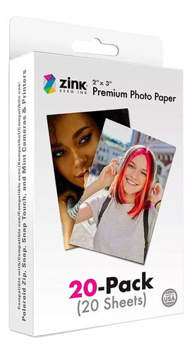 Polaroid 2x3 Premium Zink Zero Photo Paper Pack De 20 Hojas 0