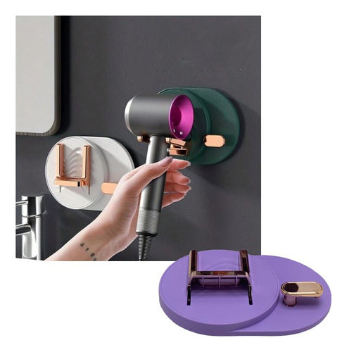 Impresionante Adhesive Wall Hair Dryer Holder, Assorted Colors 1