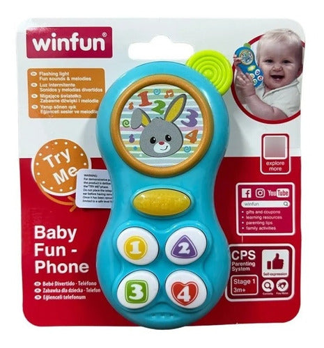 Telefono Con Luz Y Sonido Didactico Bebe 638 Winfun Edu 0