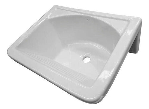 Roca Capea Lavatory Sink with Washbasin - 55 cm White Ceramic 3