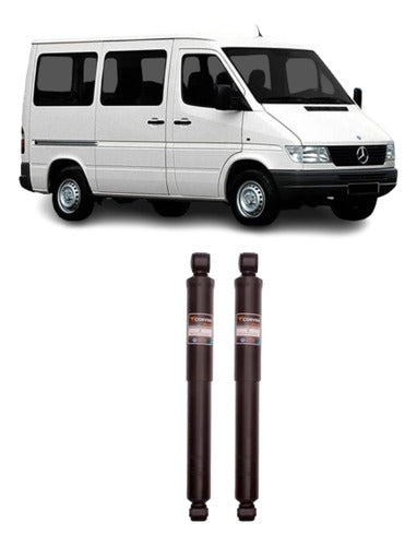 Kit of 2 Rear Shock Absorbers for Sprinter 310 Year 2000 0
