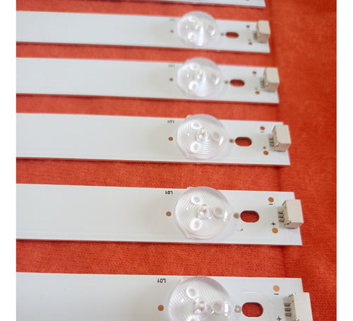 LED Strips Kit for 60'' TVs DAEWOO, HYUNDAI, RECCO - Aluminium Strips - Set of 10 1