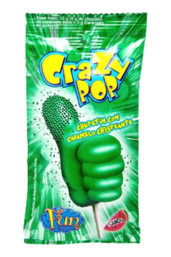 Crazy Pop Sparkling Candy Lollipop Various Flavors x 10 Units 13
