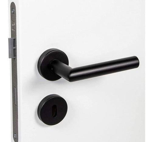 Currao Black Tropea Double Lever Handle Lock - X8 Units 0