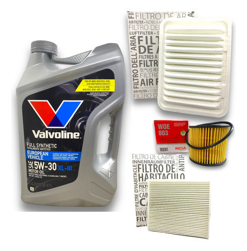 Kit 3 Filtros + Valvoline 5w30 Corolla 1.8 2012 A 2023 0