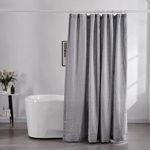 Alcoyana Tusor Cotton Shower Curtain Premium Fabric 100% Cotton 1