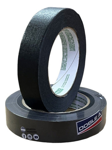 Doble A Black Paper Tape 24mm X 50m for Theater Events Sound 0