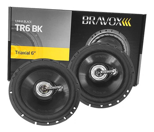 Bravox TR6BK Black Line 6" 160 RMS Car Speakers 3