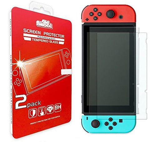 Old Skool Tempered Glass Screen Protector for Nintendo Switch 0