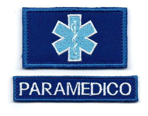 Parche Set Bordado Paramedico Cruz Vida Medico Salud 2 Parch 0