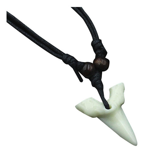 Shark Tooth Necklace for Men and Kids, Shark Tooth Pendant Necklace - White 0