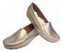 Ac 65 Shoes Silver Leather Moccasin Flats for Women 2