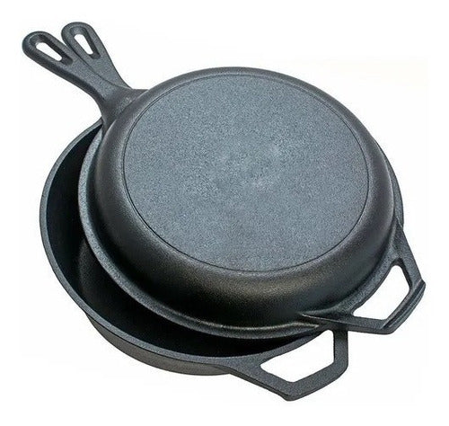 Tienda Arro La Original Cast Iron Pot + Pan with Double Handle 26cm 3