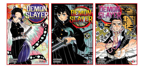 Ivrea Demon Slayer Combo 06, 12, and 15 - Manga 0