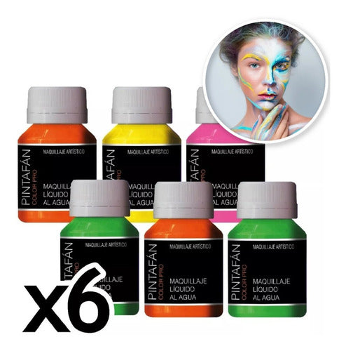 Pintafan Pack X6 Artistic Fluorescent Liquid Makeup 0