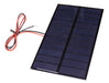 Mini Placa Solar 5,5v 300ma 1,65w 133x76 Mm Com Fio Soldado 0