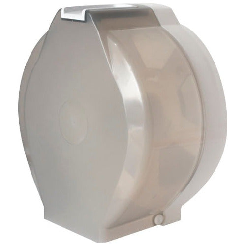 Jumbo Smoke Plastic Toilet Paper Dispenser - Black 2