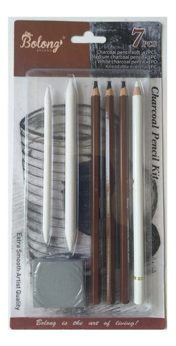 Bomega Sketching Set A4 Drawing Pad + Charcoal Pencil Set and Eraser 1