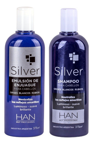 Han Shampoo Y Emulsion Neutraliza Amarillos Silver 0