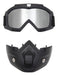 MTC Universal Mirrored Goggles Open Face Helmet 1