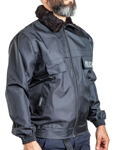 Premium Detachable Collar Police Windbreaker Jacket by Rerda 2