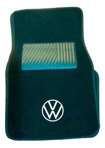 Alfombras Fieltro Logo Vw Volkswagen Juego 4 Piezas - Cymaco 0