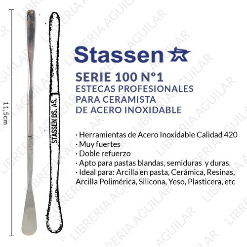 Professional Steel Estecas Series 100 No.1 Stainless Steel Stassen 1